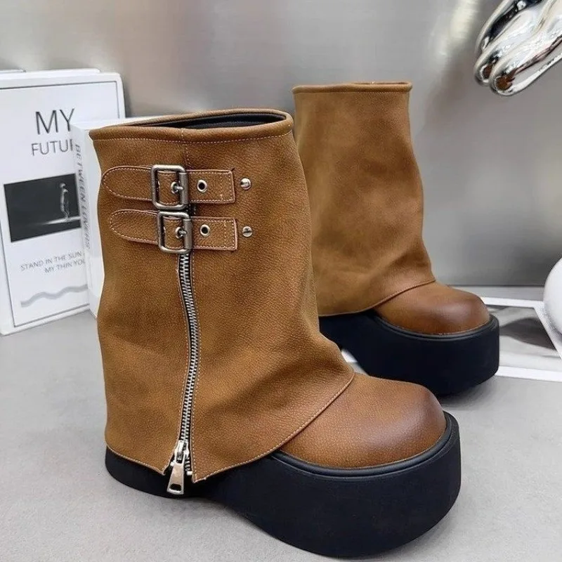 Hot Girl Style Black Brown Rou - Sewing Zipper incelemesi ve fiyatı