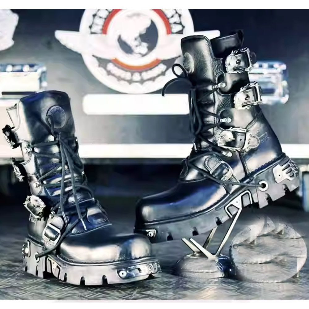 New Men's Punk Motorcycle Boot - Sewing Zipper incelemesi ve fiyatı