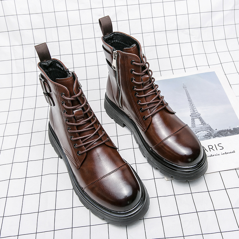 Brand Men's Naked Boots Fashio - Sewing Zipper incelemesi ve fiyatı