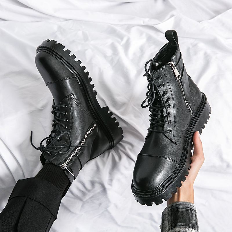 Brand Men's Naked Boots Fashio - Sewing Zipper incelemesi ve fiyatı
