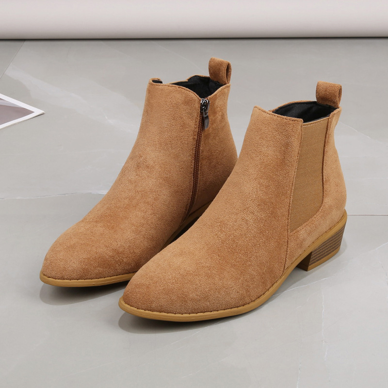 Women's Short Boots Autumn Poi - Sewing Zipper incelemesi ve fiyatı