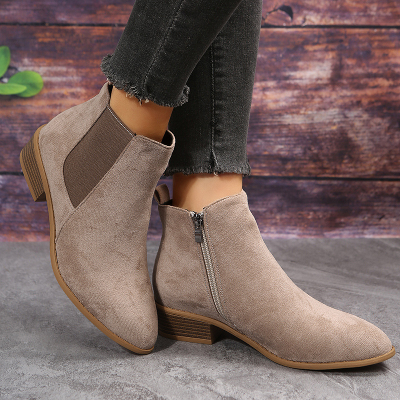 Women's Short Boots Autumn Poi - Sewing Zipper incelemesi ve fiyatı