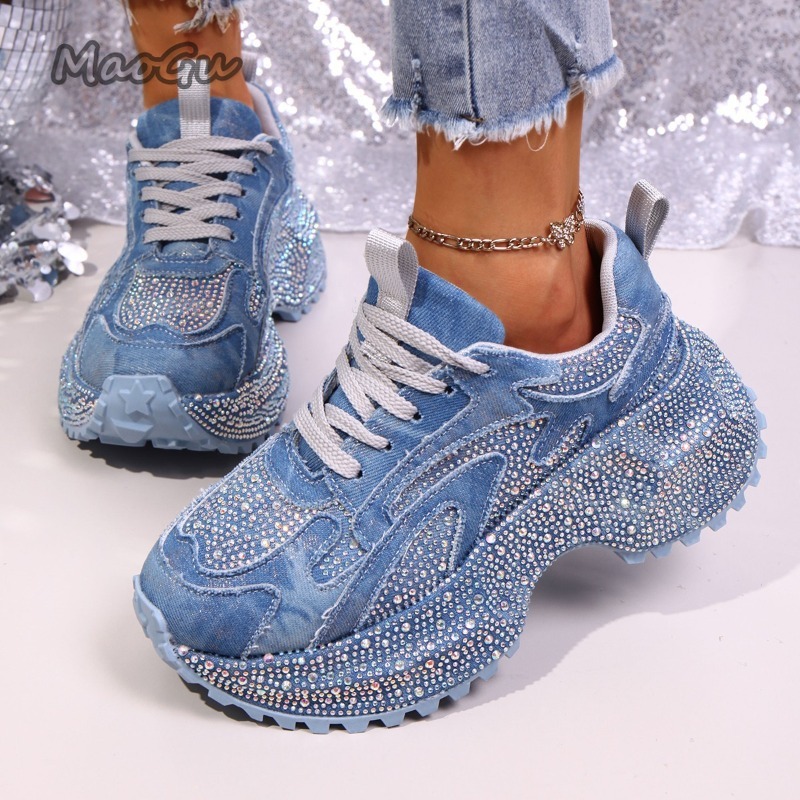 Fashion Rhinestone Women's Chu - Sewing Garment incelemesi ve fiyatı