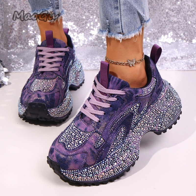 Fashion Rhinestone Women's Chu - Sewing Garment incelemesi ve fiyatı