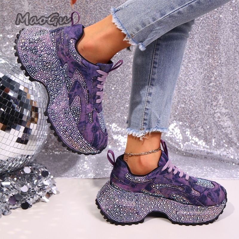 Fashion Rhinestone Women's Chu - Sewing Garment incelemesi ve fiyatı