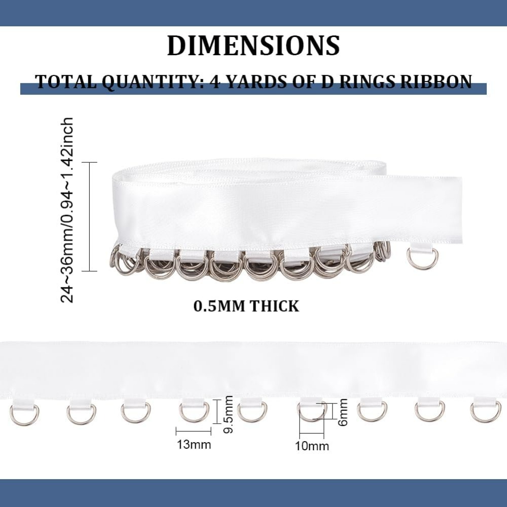 4 Yards White Grommet Trim wit - Sewing Kit incelemesi ve fiyatı