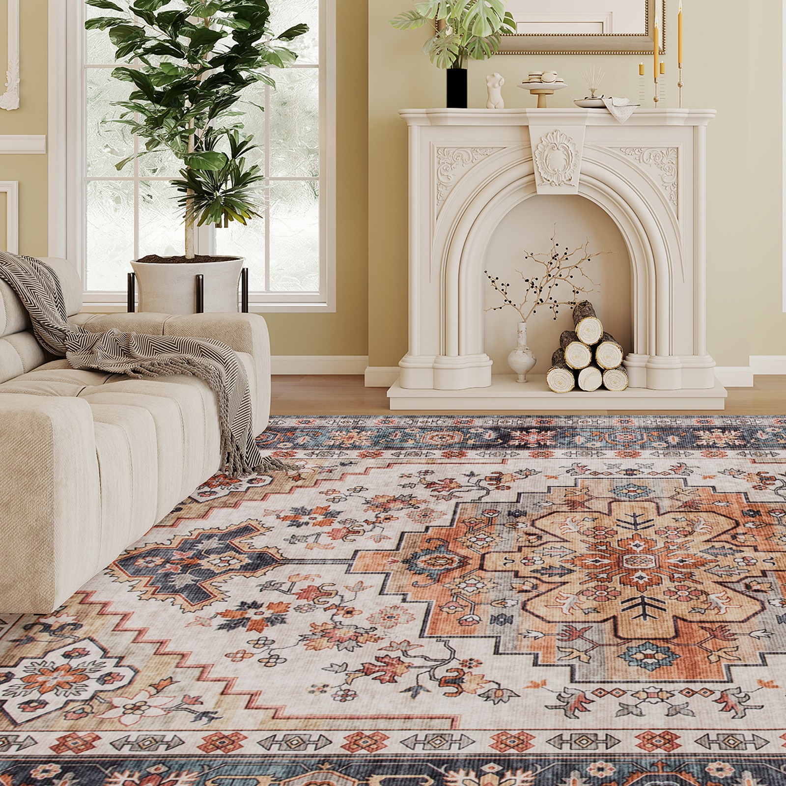 Area Rug 5x7, Machine Washable - Century Textile & Sewing Supply Hours incelemesi ve fiyatı