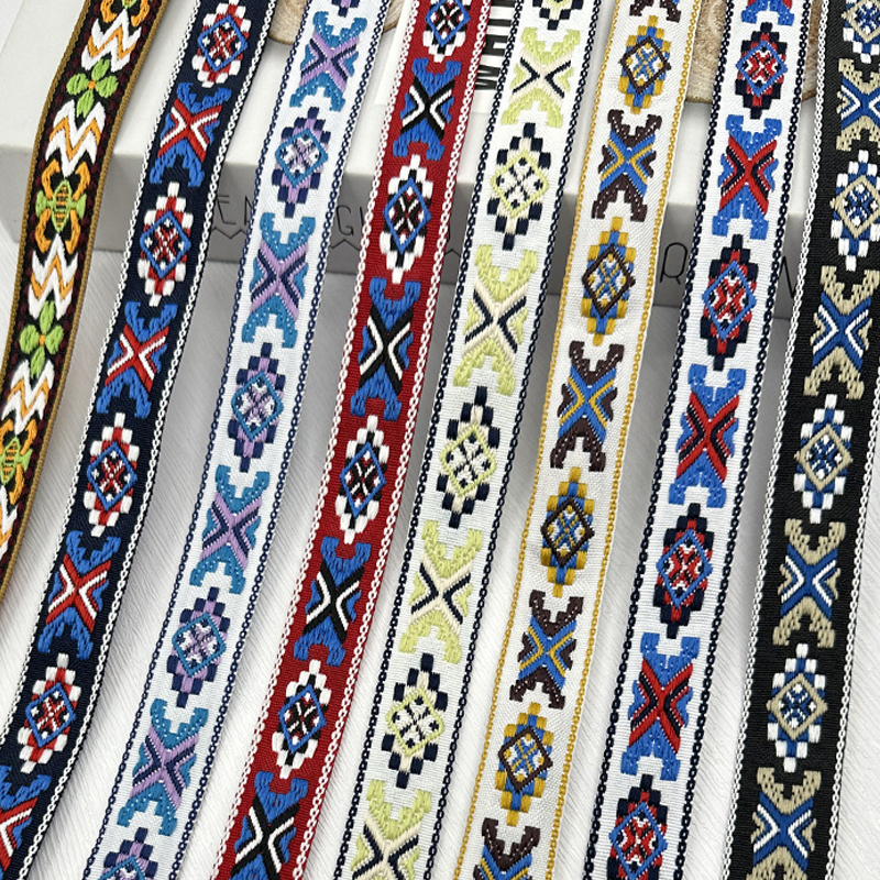 50 Yards 18-20mm Vintage Jacqu - Vintage Sewing Textile incelemesi ve fiyatı