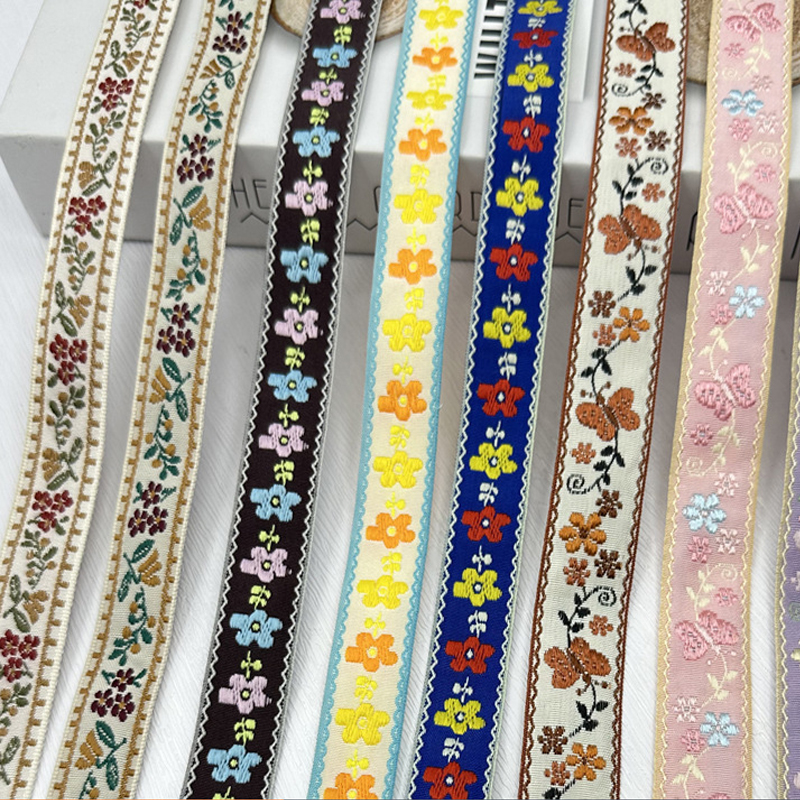 50 Yards 18-20mm Vintage Jacqu - Vintage Sewing Textile incelemesi ve fiyatı