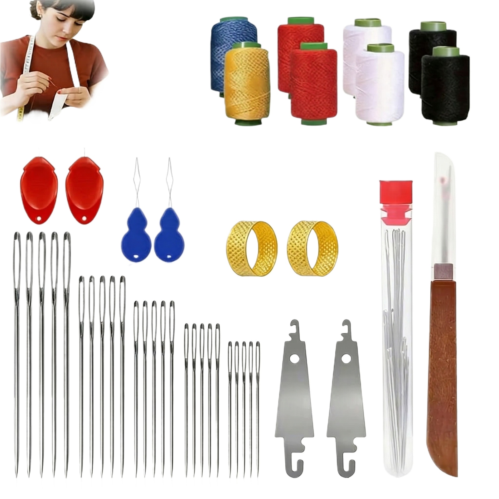 43pcs Big Eye Sewing Needle Ki - Sewing Kit incelemesi ve fiyatı