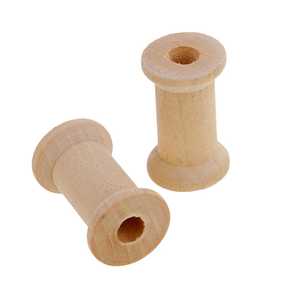 Wooden Empty Bobbin Set 20 Pie - Thread Bobbins Empty incelemesi ve fiyatı