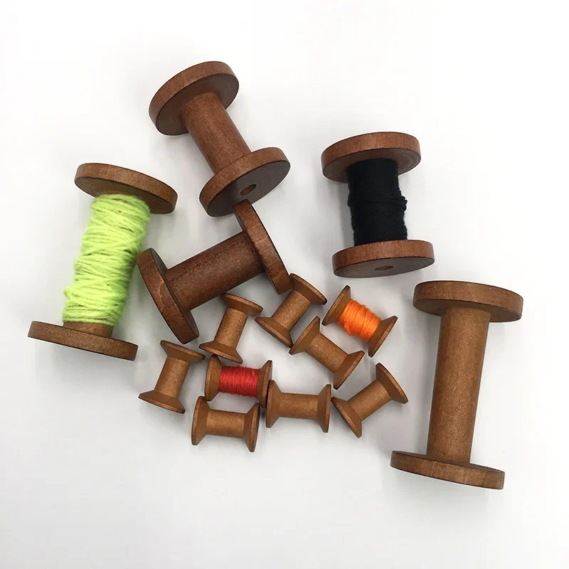 1Pc Brown Big Wood Empty Spool - Thread Bobbins Empty incelemesi ve fiyatı