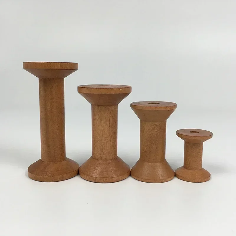 1Pc Brown Big Wood Empty Spool - Thread Bobbins Empty incelemesi ve fiyatı