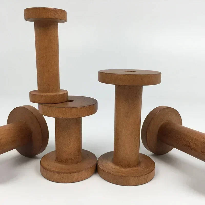 1Pc Brown Big Wood Empty Spool - Thread Bobbins Empty incelemesi ve fiyatı