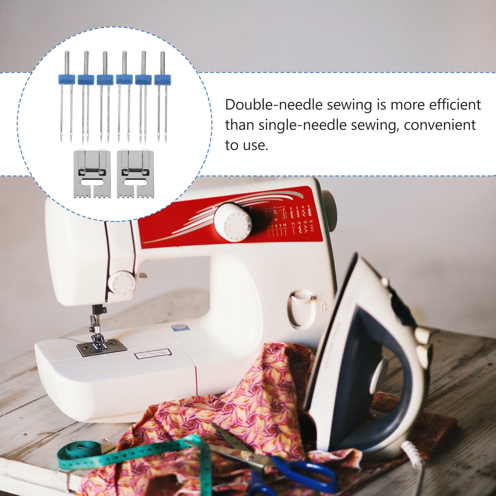 2Sets Sewing Machine Double Ne - Sewing Kit incelemesi ve fiyatı