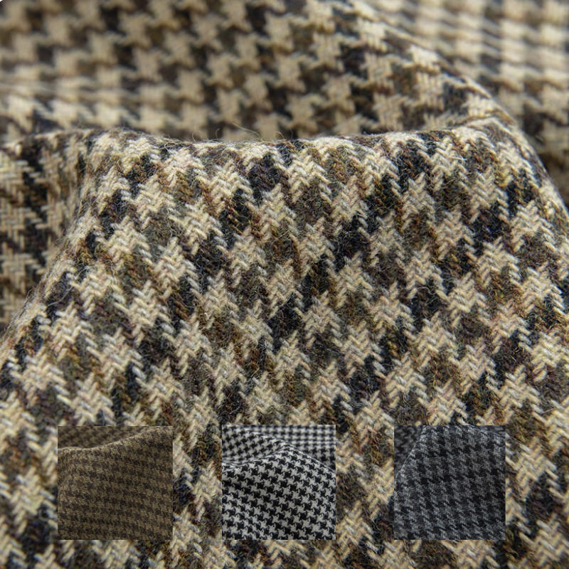 Light Coffee Small Houndstooth - Sewing Tweed incelemesi ve fiyatı