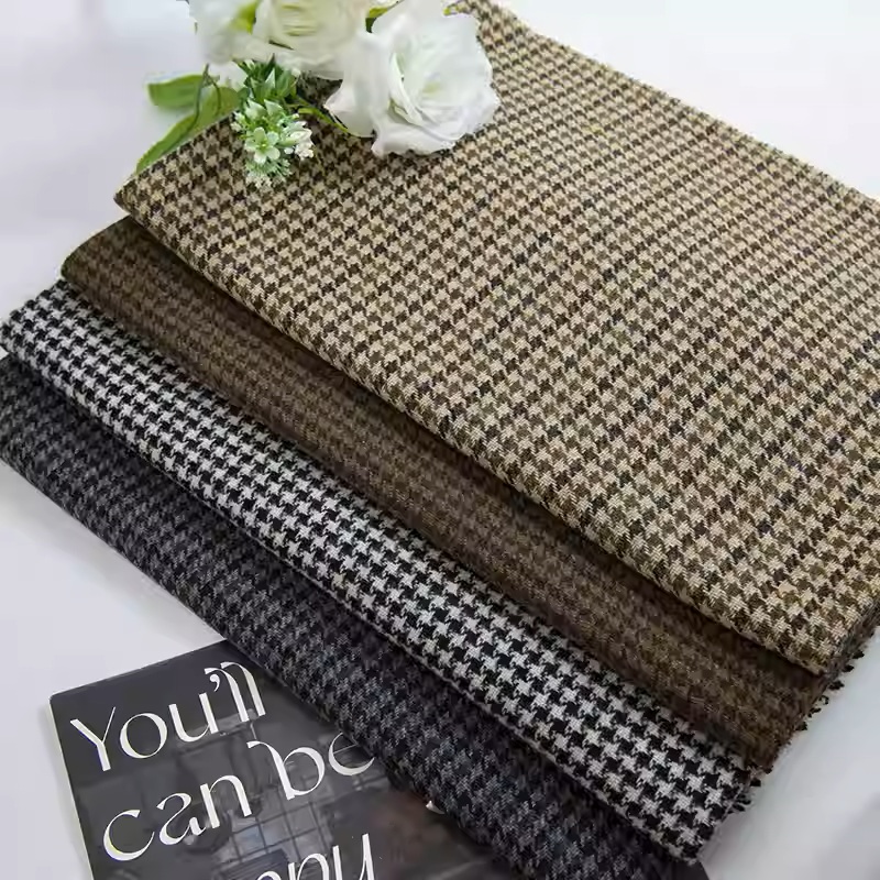 Light Coffee Small Houndstooth - Sewing Tweed incelemesi ve fiyatı