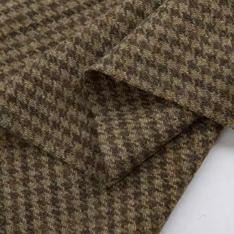 Light Coffee Small Houndstooth - Sewing Tweed incelemesi ve fiyatı