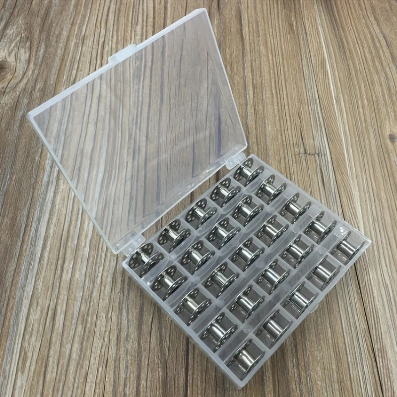 25Pcs/Set Empty Bobbins Sewing - Bobbin Organizer Box incelemesi ve fiyatı