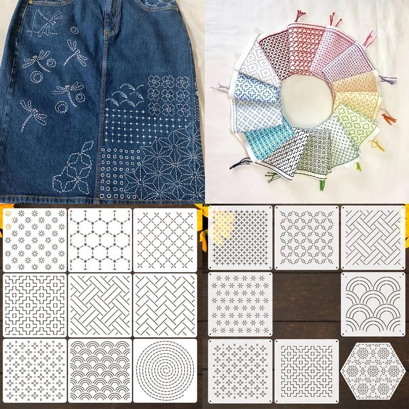 8/9/24/32Pcs Sashiko Embroider - Textile Sewing Patterns incelemesi ve fiyatı