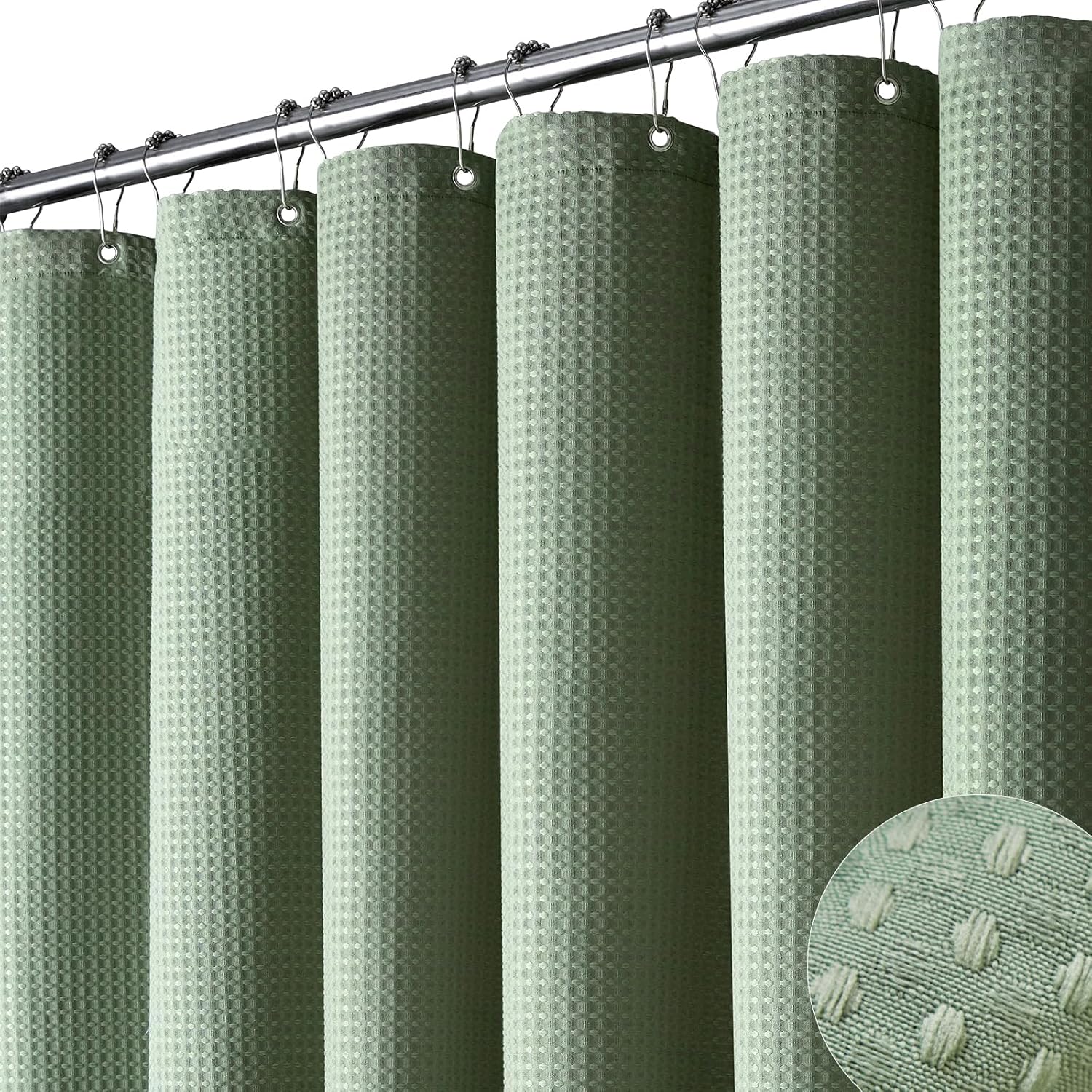 Sage Green Shower Curtain - Wa - Fabric Weight Set incelemesi ve fiyatı