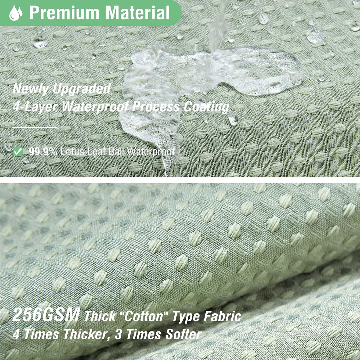 Sage Green Shower Curtain - Wa - Fabric Weight Set incelemesi ve fiyatı