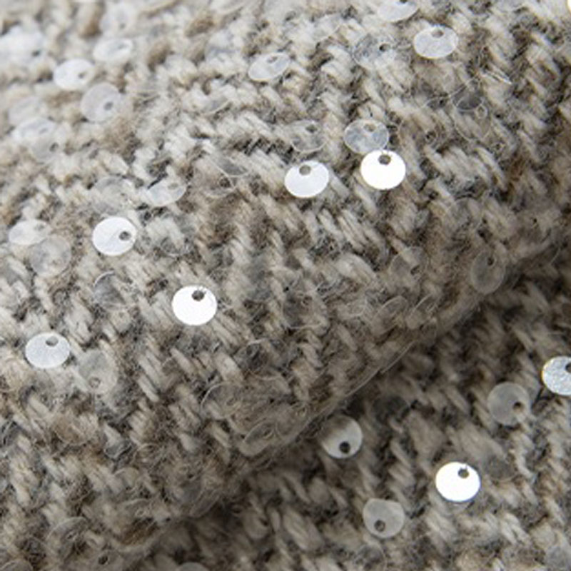 Light Grey With Sequin Yarn-Dy - Sewing Tweed incelemesi ve fiyatı