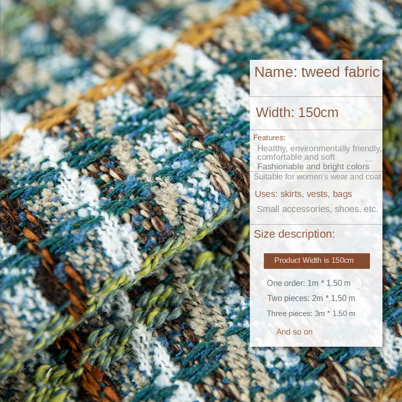 Plaid Tweed Fabric  By The Met - Sewing Tweed incelemesi ve fiyatı