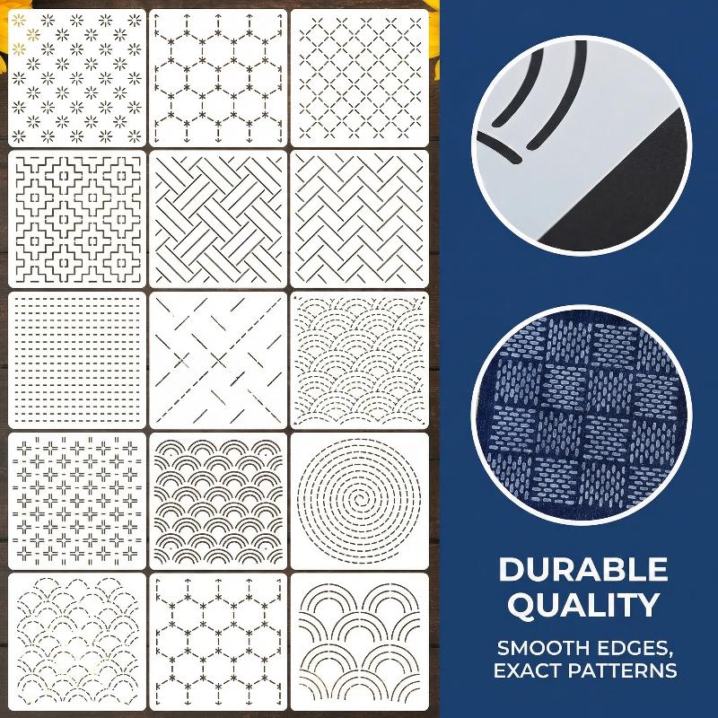 Embroidery Stencil Template Se - Textile Sewing Patterns incelemesi ve fiyatı