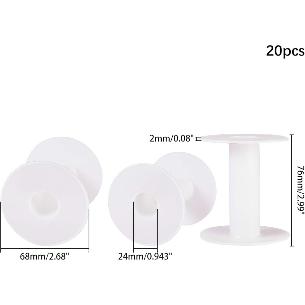20pcs 3 Inches Plastic Empty S - Thread Bobbins Empty incelemesi ve fiyatı