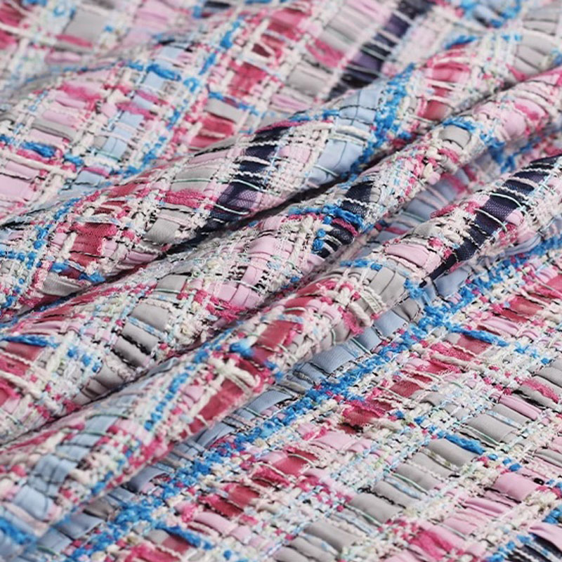 Luxury Pink & Blue Stripe Twee - Sewing Tweed incelemesi ve fiyatı