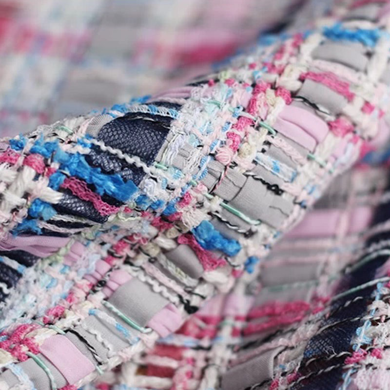 Luxury Pink & Blue Stripe Twee - Sewing Tweed incelemesi ve fiyatı