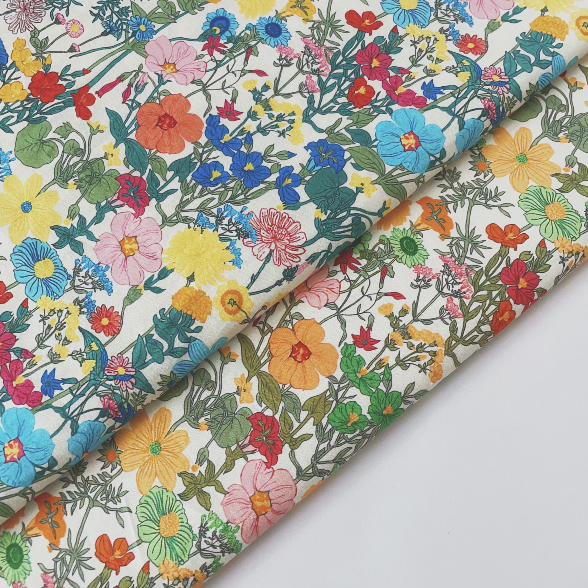 Vintage Floral Printed Cotton  - Vintage Sewing Textile incelemesi ve fiyatı