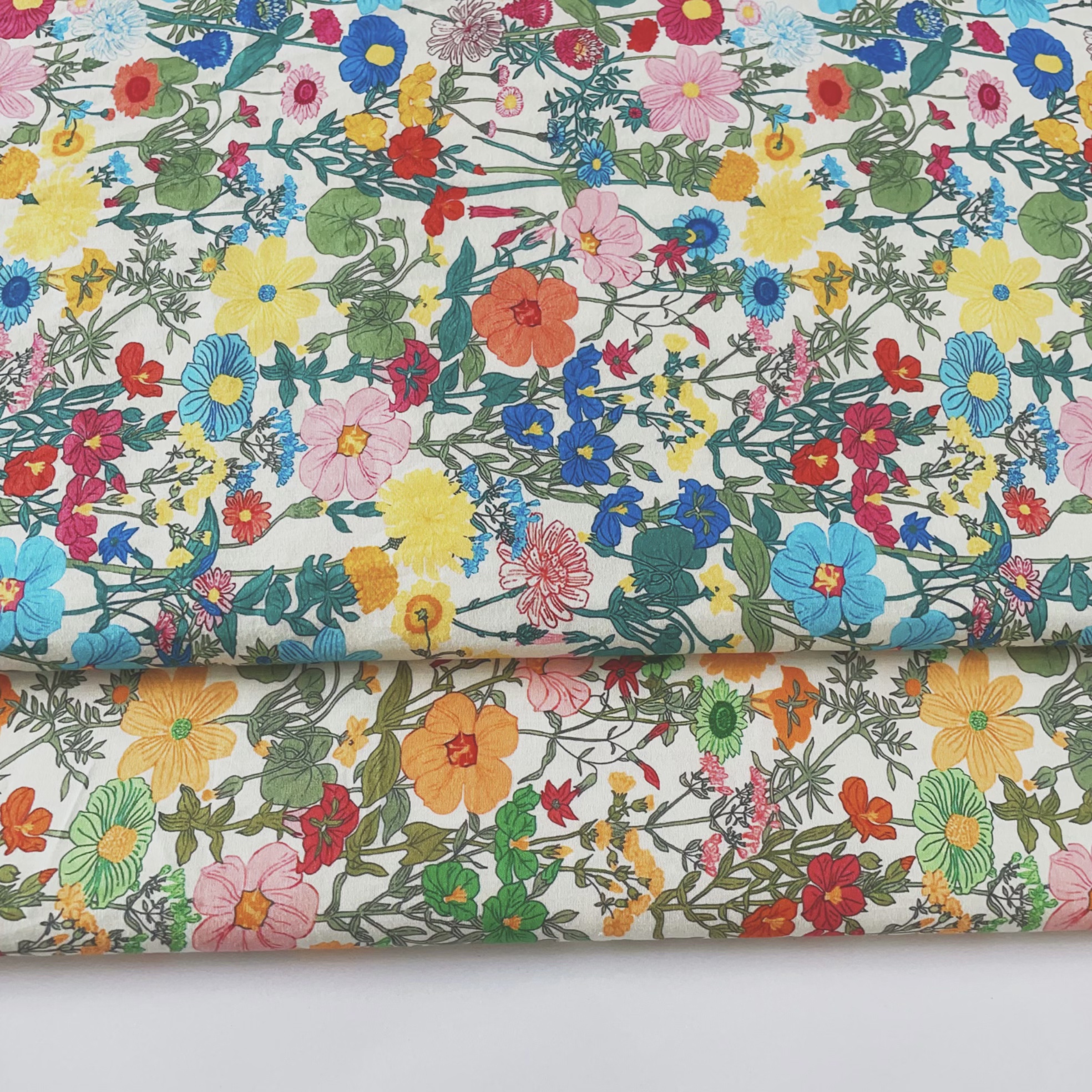 Vintage Floral Printed Cotton  - Vintage Sewing Textile incelemesi ve fiyatı