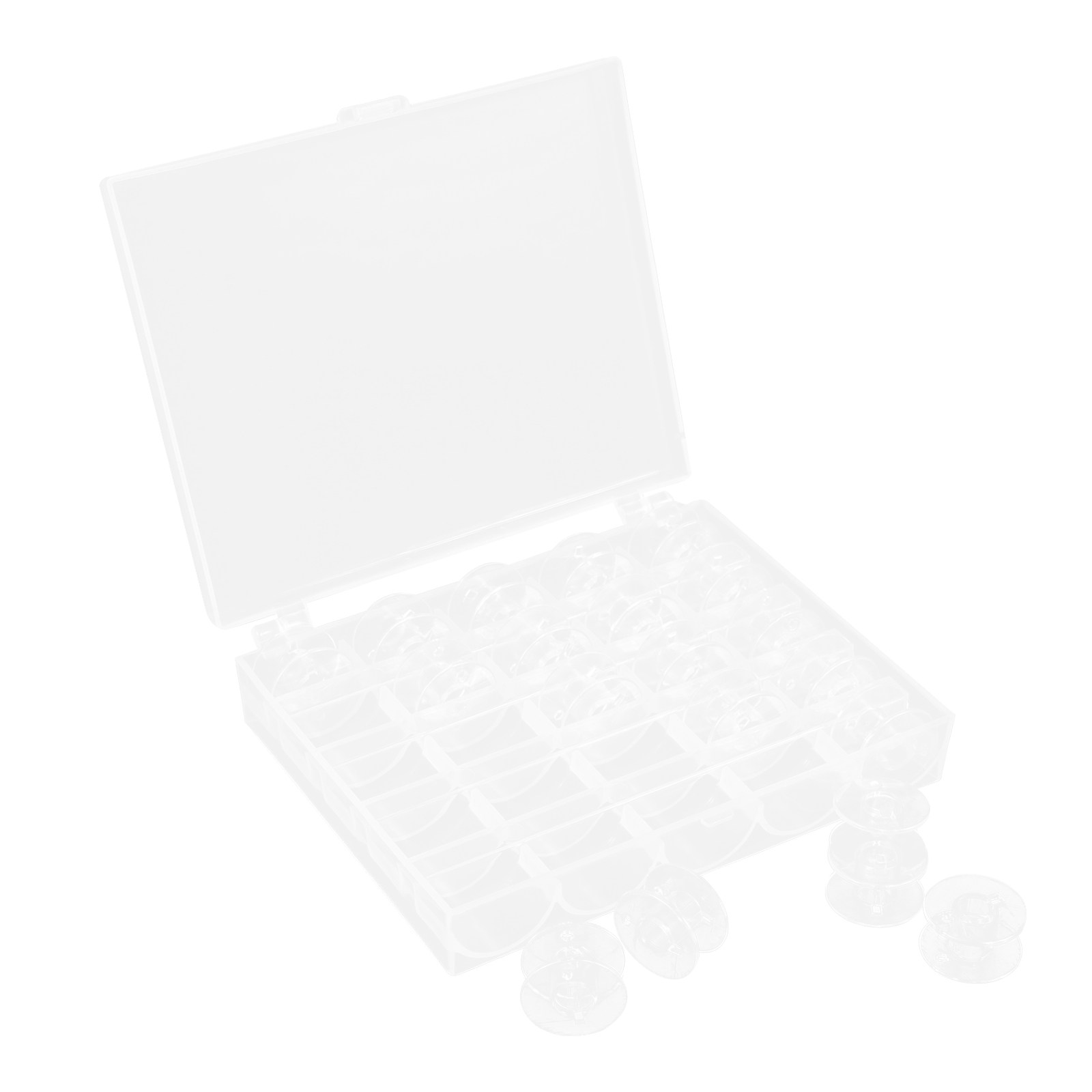 1Set 25-Slot Clear Plastic Bob - Thread Bobbins Empty incelemesi ve fiyatı